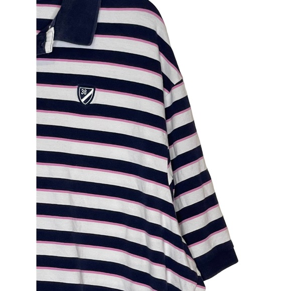 Daniel Cremieux Men's Polo Classic Embroidered Striped Short Sleeve Oversized XL - Picture 3 of 10